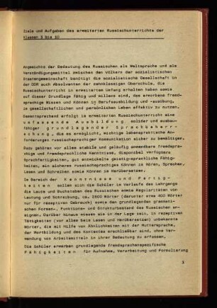[Lehrplan der zehnklassigen allgemeinbildenden polytechnischen Oberschule]