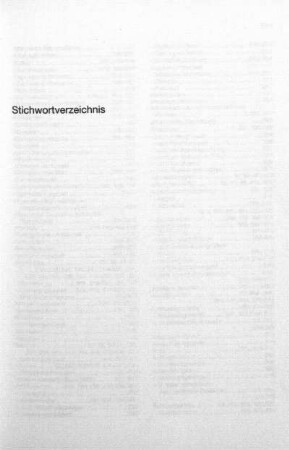 Stichwortverzeichnis