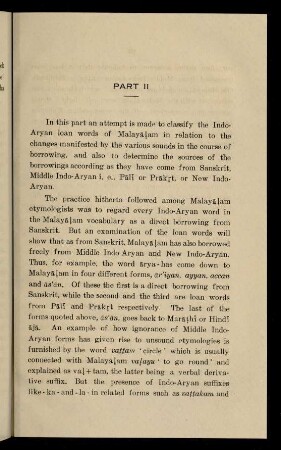 19-136, Part II: Indo-Aryan Loan Words in Malayāḷam