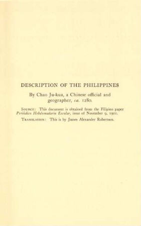 Description of the Philippines