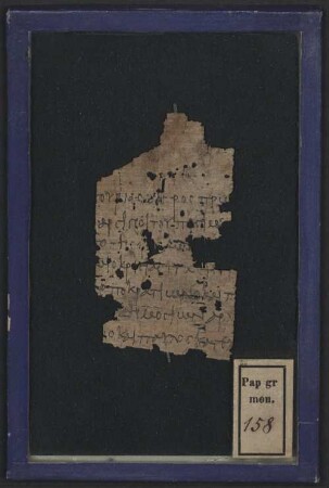 Papyrus - BSB Pap.graec.mon. 158