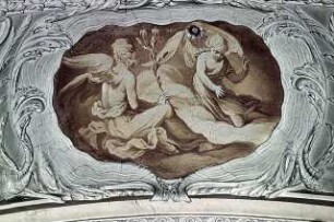 Vier Medaillons mit Engeln