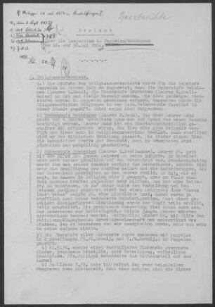 Pappelau-Markbronn mit Beiningen und Ringingen: Inspektionsbericht 1952