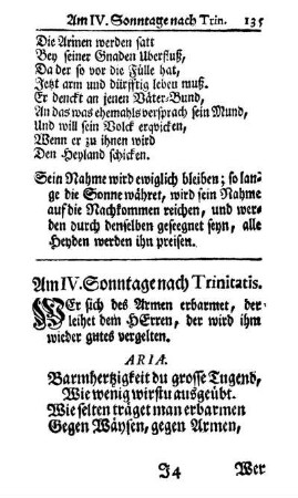 Am IV. Sonntage nach Trinitatis. - Am XXVI. Sonntage nach Trinitatis.