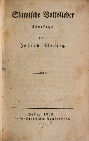 Slavische Volkslieder