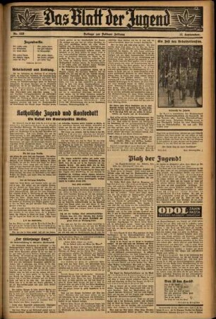 Zweite Ausgabe vom Mittwoch, den 27. September 1933.