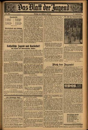 Zweite Ausgabe vom Mittwoch, den 27. September 1933.