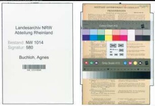 Entnazifizierung Agnes Buchloh , geb. 23.03.1916 (Buchhalterin)