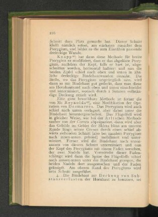 4. Deckung der Substanzverlusten der Hornhaut durch Bindehaut.
