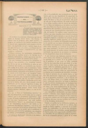 Definición del nacionalismo : Meditación 4ª.