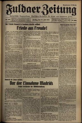 Ausgabe vom Freitag, den 24. Juli 1936.