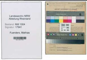 Entnazifizierung Mathias Fuenders , geb. 27.08.1899 (Arbeiter)