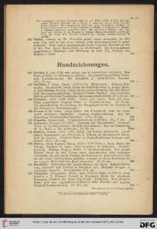 Handzeichnungen (Nr. 466 - 475)