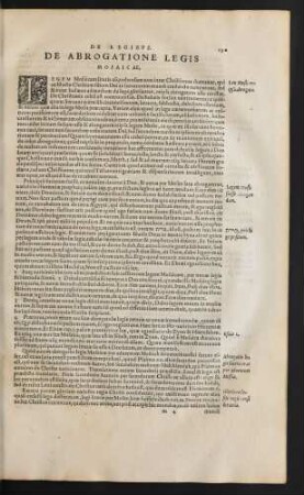 De Abrogatione Legis Mosaicae.