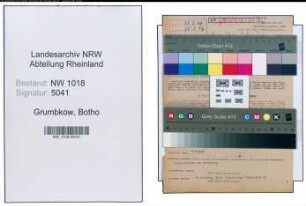 Entnazifizierung Botho Grumbkow , geb. 25.09.1909 (Fabrikant)