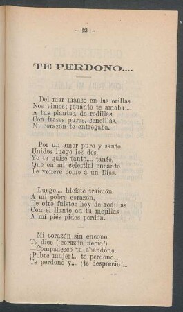 Te perdono....