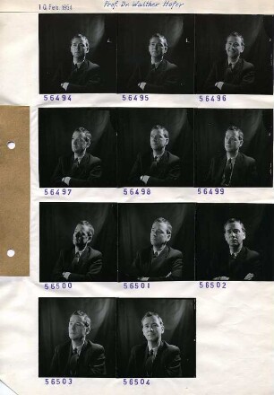 Portraitserie Walther Hofer