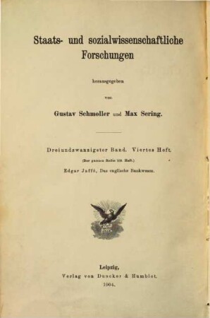 Das englische Bankwesen