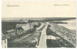 Warnemünde. Ansicht vom Leuchtturm