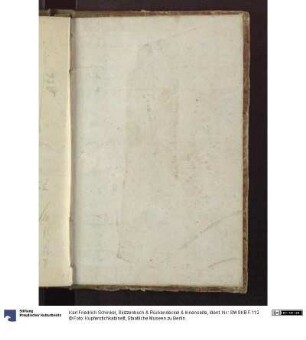Skizzenbuch & Rückendeckel & Innenseite