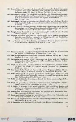 Gläser (Nr. 457-469)