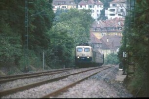 Gäubahn Stuttgart Nord Lok 140 055 Eilzug S-RW Ganzstahlwagen Bauart 28 Bnb_Wagen B4yg-Wagen Mdie-Wagen