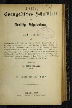 34: Evangelisches Schulblatt und deutsche Schulzeitung - 34.1890