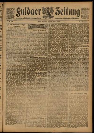 Ausgabe vom Montag, den 28. März 1904.