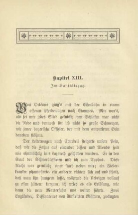 Kapitel XIII. Im Sanitätszug