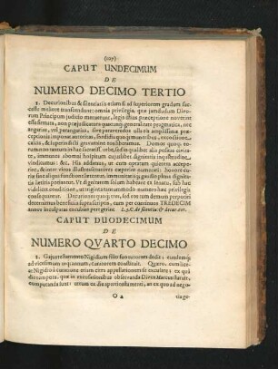 Caput Duodecimum. De Numero Quarto Decimo.