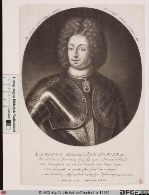 Bildnis Karl XI., König von Schweden (reg. 1660(72)-97)