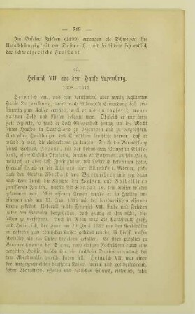 45. Heinrich Vii. aus dem Hause Luxemburg. 1308 - 1313