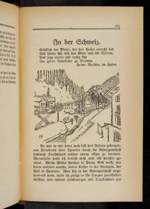 267-268 In der Schweiz, mit Zeichnung