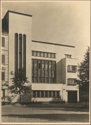 Gemeindehaus der St.Laurentius-Kirchengemeinde, Am Generalshof, Berlin-Köpenick: Aussenaufnahme Straßenfassade Am Generalshof