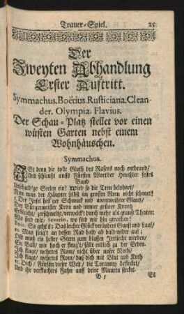 Der Zweyten Abhandlung ...