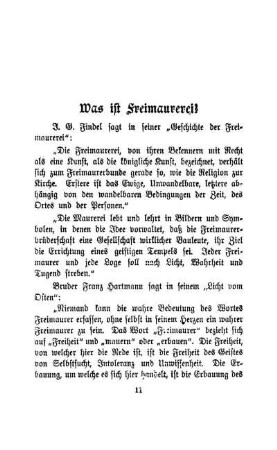 Was ist Freimaurerei?