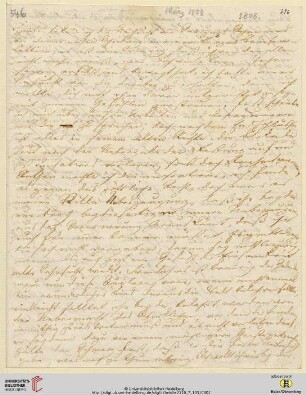 Brief von Achim von Arnim an Clemens Brentano