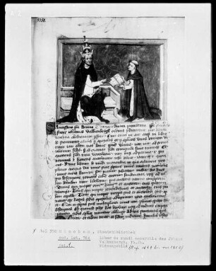 Liber de mundi monarchia des Johann Valkenbergh — Widmungsbild