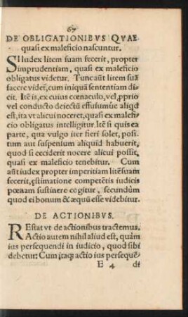 De Obligationibus Quae quasi ex maleficio nascuntur.