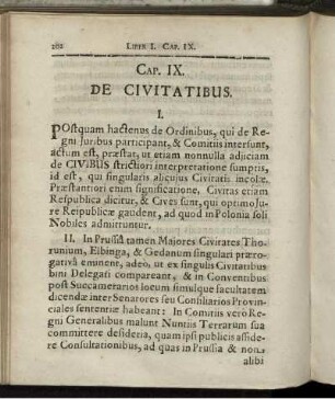 Cap. IX. De Civitatibus