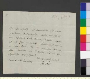 Brief von Falk, Johannes Daniel an Goethe, Johann Wolfgang von