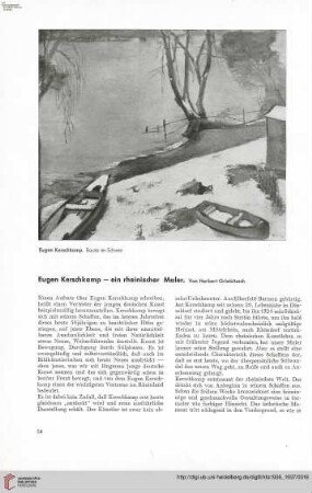 52: Eugen Kerschkamp : ein rheinischer Maler