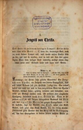 Zeugniss von Christo in Predigten : Von Gustav Carus