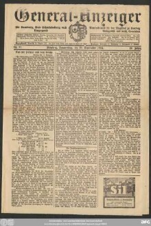 General-Anzeiger für Kemberg, Bad Schmiedeberg und Umgegend, Nr. 87 Kemberg, Donnerstag, den 18. September 1924.