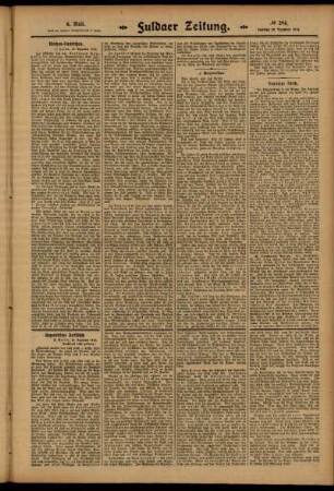 Sechste Ausgabe vom Samstag, den 20. Dezember 1913.