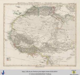 Mittel- und Nord-Africa, Westliches Blatt.