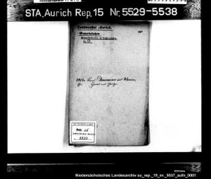 Hausierkonzessionen und -gesuche: Berend Dreesmann aus Weener, Grützhandel