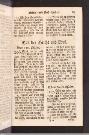 Beicht- und Buß-Lieder.