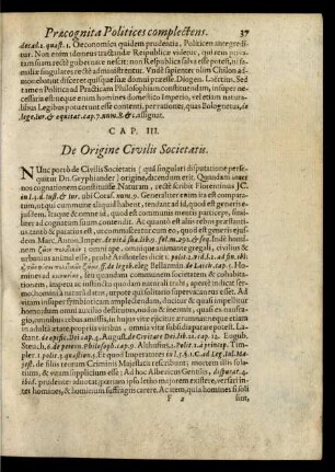 Cap. III. De Origine Civilis Societatis.