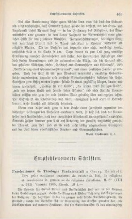 465-473 Empfehlenswerthe Schriften
